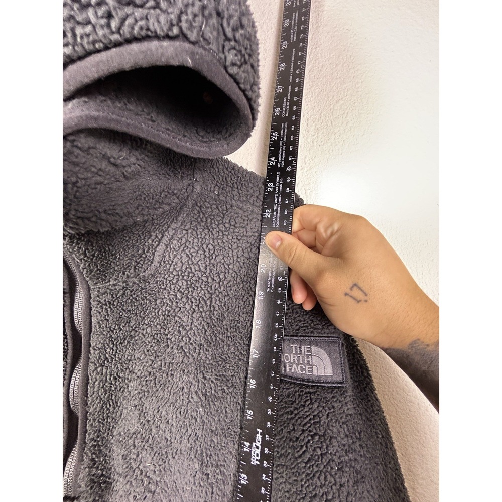 THE NORTH FACE Campshire Sherpa Fleece 1/4 Zip black JACKET COAT sz M - Picture 3 of 6
